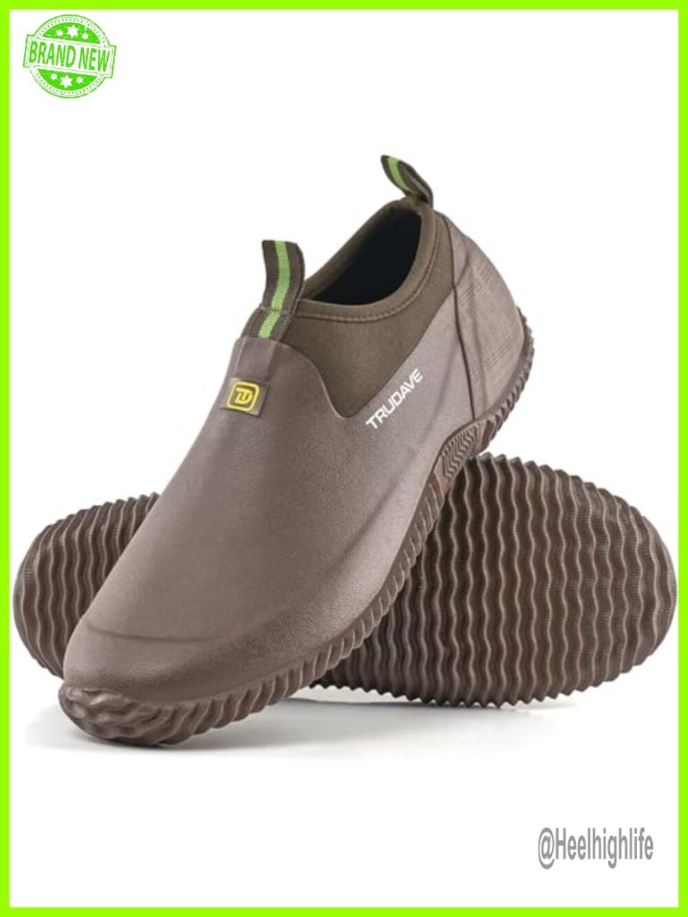 Waterproof Neoprene Rubber Garden Rain Boots Mid-Calf Pull-On Ankle